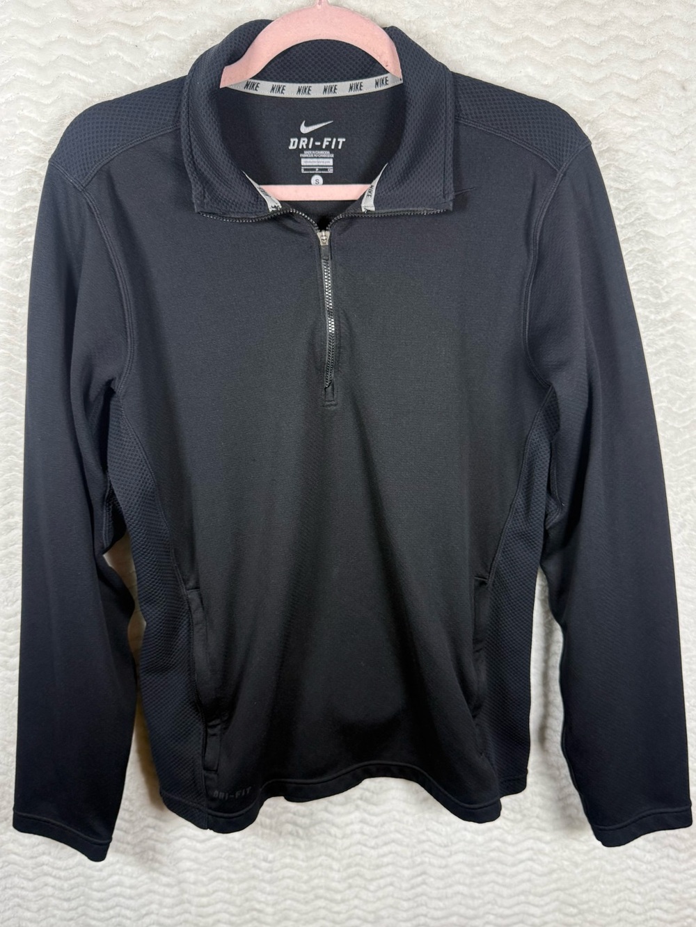 Nike Black Dri-FIT Long Sleeve Quarter-Zip Top